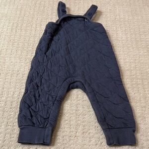 Hanna Andersson Quilted Overalls in Blue